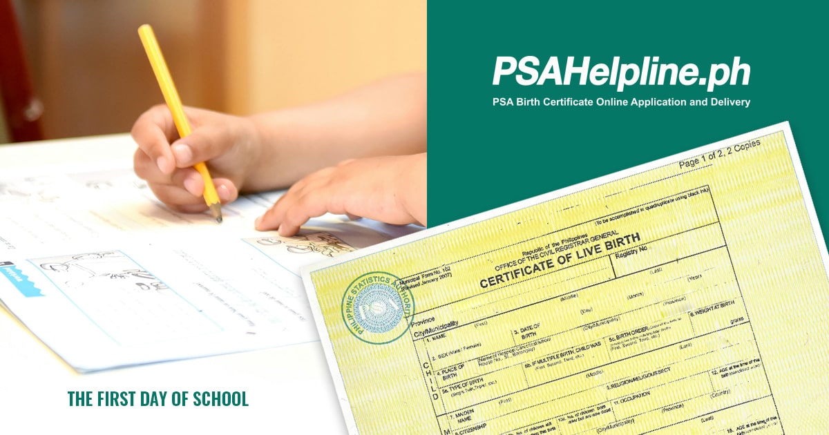 Enroll child in preschool/Grade 1: PSA birth certificate is a key requirement